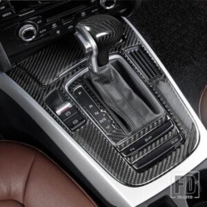 カーボンコンソールギアシフトパネル装飾カバートリムステッカーアウディ A4 B8 A5 Q5 2012-2016 インテリアアクセサリー