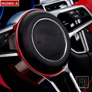 カースタイリングステアリングホイールフレーム装飾カバートリムポルシェマカンカイエンパナメーラ自動車インテリアアクセサリー