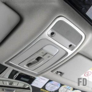 ステンレスルーフ読書ランプフレーム装飾カバートリム 2 個アウディ A3 8V 2013-2018 ドームライトトリムデカール
