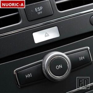 センターコンソール ESP オフボタンスパンコール装飾ディスクデカールトリムメルセデスベンツ X204 W204 GLK C クラスカースタイリングインテリア