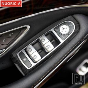 ステンレス窓ガラス昇降ボタンフレーム装飾カバートリムメルセデスベンツ S クラス W222 2014-2020 LHD スタイリング