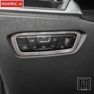 ステンレスヘッドライトスイッチフレーム装飾カバートリム BMW 3 シリーズ G20 G28 2020-2022 カースタイリングインテリアアクセサリー