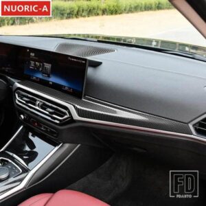 カーボンカラーセンターコンソールダッシュボードパネル装飾カバートリム BMW 3 シリーズ G20 G28 2023 LHD カースタイリングインテリア