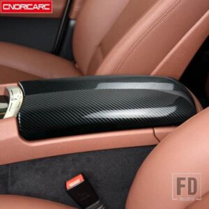 カーボンカラーセンターコンソールアームレスト収納ボックスカバートリム BMW 5 シリーズ GT F07 2010-2017 LHD カースタイリング