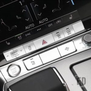 合金センターコンソールボタンスパンコールハザードランプデカールカバートリムアウディ A6 C8 2019 カーアクセサリー
