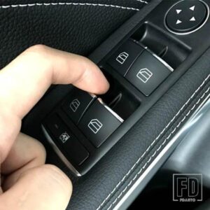 ABS 窓ガラス昇降ボタンスパンコールデカール 7 個メルセデスベンツ A B CLA GLA クラス W176 W246 C117 X156