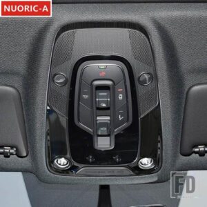 ステンレスフロントルーフ読書ランプフレーム装飾カバートリムアウディ A4 B9 A5 2017-2021 カースタイリングインテリアアクセサリー