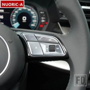 合金ステアリングホイールボタンスパンコール装飾カバートリムアウディ A4 A5 S4 S5 S3 2020-2021 カースタイリングインテリア
