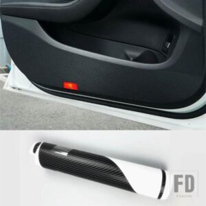 ドア抗キックパッドフィルムカーボンスタイルステッカーメルセデスベンツ C クラス W205 2015-2018 自動