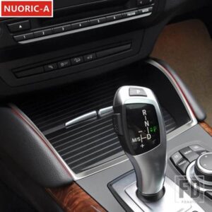センターコンソール水カップホルダーフレーム装飾カバートリム BMW X6 E71 2009-2014 LHD ステンレスカースタイリングインテリア
