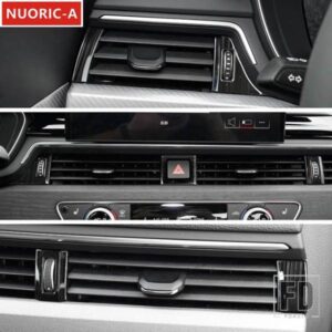 ステンレスセンターコンソール空調アウトレットスパンコール装飾カバートリムアウディ A4 B9 2017-2021 LHD カースタイリング