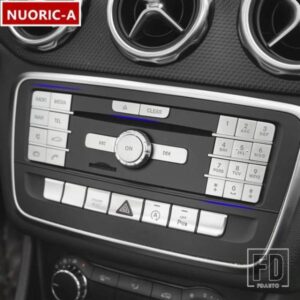 センターコンソール CD マルチメディアボタンデカールトリムメルセデスベンツ GLA X156 CLA C117 AB クラス W176 W246 インテリアステッカー
