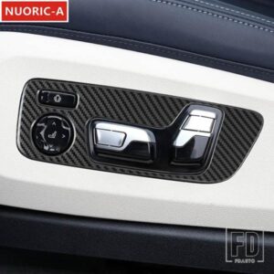 ステンレスシート調整パネル装飾カバートリム BMW X5 G05 2019-2022 カーボン色カースタイリングインテリア