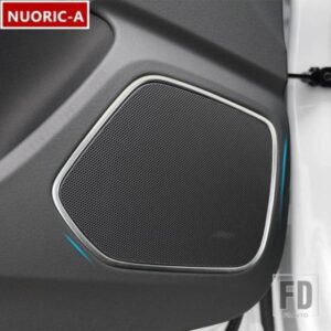 ステンレスドアオーディオスピーカーフレーム装飾カバートリムアウディ Q3 2012-2016 スタイリングインテリアアクセサリー