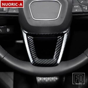 カースタイリングステアリングホイールフレーム装飾カバートリムアウディ Q5 年度 2018-2021 自動車インテリアアクセサリー