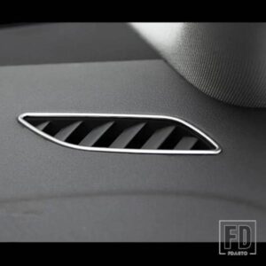 ダッシュボード空調ベントフレーム装飾カバートリムインテリアエアアウトレットステンレスストリップアウディ A4 B8 A5 2010-16