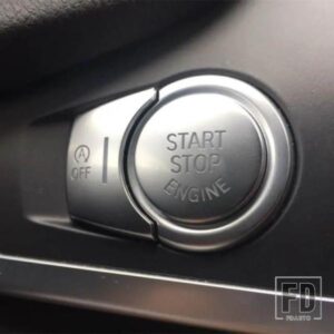 クローム ABS エンジンスタートストップボタンスパンコールカバートリム 2 個 BMW X3 F25 X4 F26 X5 F15 X6 F16 インテリアアクセサリー