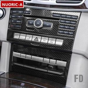 ステンレスセンターコンソールエアコン CD パネル装飾カバートリムスタイリングメルセデスベンツ E クラス W212 2014 2015