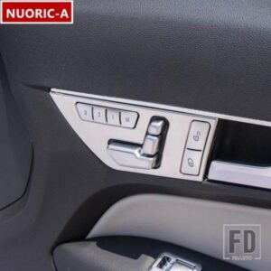 ステンレスドアシート調整パネル装飾カバートリムメルセデスベンツ E クラスクーペ W207 C207 2009-2013