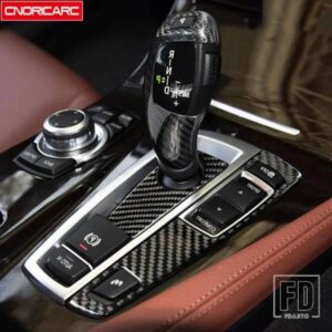 カーボンセンターコンソールギアシフトパネル装飾カバートリム BMW F10 F18 F07 F25 F26 RHD カースタイリングインテリア