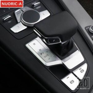 合金センターコンソールギアシフトボタンデカール装飾カバートリムアウディ A4 B9 2017-2021 LHD カースタイリングインテリア
