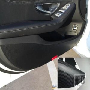 ドア抗キックパッドマットカーボンステッカー 4 個メルセデスベンツ GLA CLA GLC C クラス W205/E クラス W213