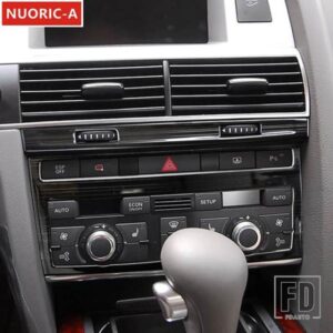 ステンレスセンターコンソール空調フレーム装飾カバートリムアウディ A6 C6 2005-2011 カースタイリングインテリア