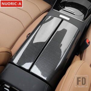 カースタイリングセンターコンソールアームレストボックスパネル装飾カバートリムメルセデスベンツ E クラス W214 2024 インテリアアクセサリー