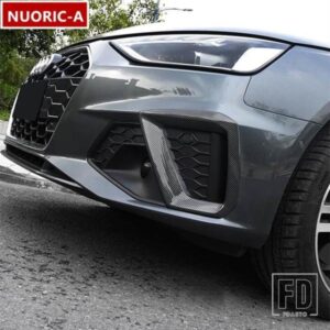 カースタイリングフロントバンパーフォグランプフレーム装飾カバートリムアウディ A4 B9 2020 2021 自動車外装アクセサリー