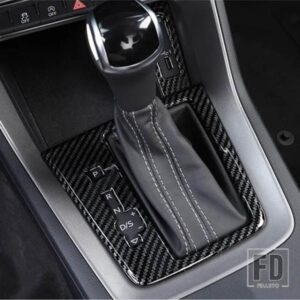 カーボンカラーセンターコンソールギアシフトパネル装飾カバートリムステッカーアウディ Q3 2019 LHD ABS カースタイリング