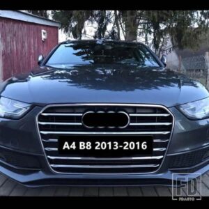 11 個ステンレスフロントグリルグリル装??飾カバートリムストリップアウディ A4 B8 2013-2016 スタイリングデカール