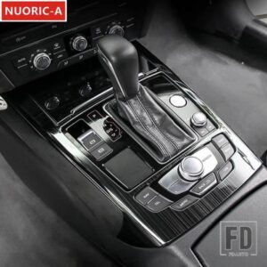 ステンレスセンターコンソールギアシフトフレーム装飾カバートリムアウディ A6 C7 2012-2018 カースタイリングインテリアアクセサリー