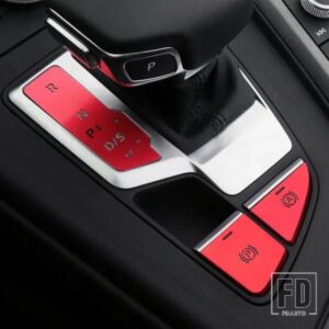 カースタイリング P ボタン電子ハンドブレーキ装飾カバートリムアウディ A4 B9 2017-2021 LHD インテリアアクセサリー