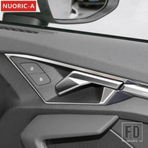 ステンレス車インナードアハンドルフレーム装飾カバートリムアウディ A3 8Y 2021-2022 スタイリングインテリアアクセサリー