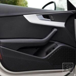 ドア抗キックパッドデカールカーボンステッカーアウディ A3 Q3 Q5 Q7 オートインテリアアクセサリー