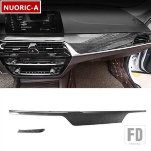 カーボンカラーセンターコンソールダッシュボードパネル装飾カバートリム BMW 5 シリーズ G30 G38 2018-2022 LHD カースタイリング