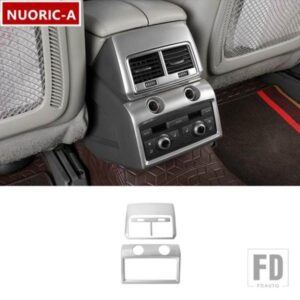 ステンレスリアエアコンベントフレーム装飾カバートリムアウディ Q7 2008-2015 カースタイリングインテリアアクセサリー