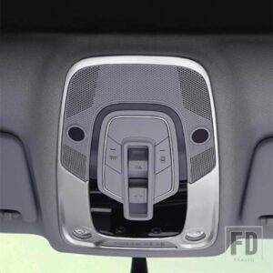 ルーフ読書ランプフレーム装飾カバートリムアウディ A6 C8 2019 ステンレスフロントドームライトトリムデカール