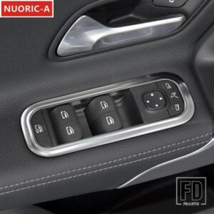 ステンレス窓ガラス昇降ボタンフレーム装飾カバートリムメルセデスベンツ A B クラス W177 W247 CLA C118 GLA H247
