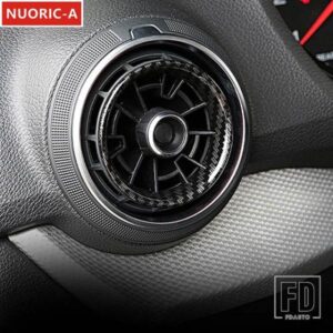 フロント空調アウトレットリング装飾カバートリムアウディ A3 8V 2013-2020 カースタイリングインテリアアクセサリー