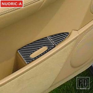 カーボンリアドア灰皿パネル装飾カバートリムポルシェカイエン 2003-2010 カースタイリングインテリアアクセサリー