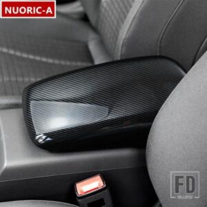 カーボンカラーセンターコンソールアームレスト収納ボックスカバートリムアウディ A3 8V 2013-2020 カースタイリングインテリア