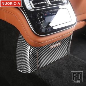 カーボンカラーリアエアアウトレットパネ??ル装飾カバートリムメルセデスベンツ S クラス W223 2021-2024 カースタイリングインテリア