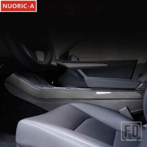 センターコンソールギアシフト両側装飾ストリップテスラモデル 3 2019-2022 カースタイリングインテリアアクセサリー ABS