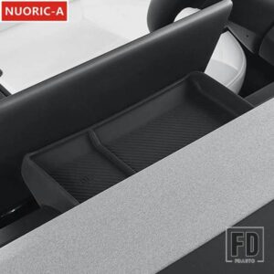 センターコンソールダッシュボード収納ボックス装飾カバートリムテスラモデル 3 2023 2024 カースタイリングインテリアアクセサリー黒