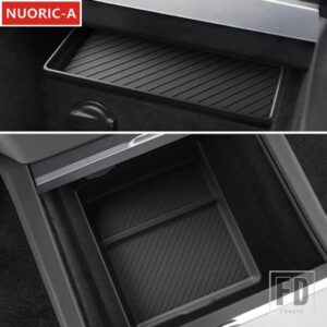 カースタイリングセンターコンソールボトムパッド装飾カバートリムテスラモデル 3 2023 2024 インテリアアクセサリー黒シリコーン