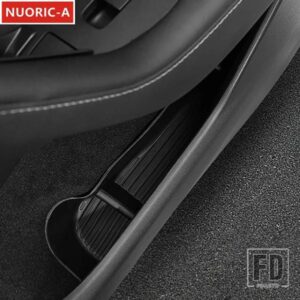 カースタイリングドアスロット収納ボックス装飾カバートリムテスラモデル 3 2023 2024 インテリアアクセサリー黒 TPE