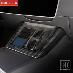 センターコンソール充電フレーム装飾カバートリムテスラモデル 3 2023 2024 カースタイリングインテリアアクセサリー