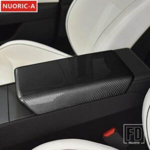 センターコンソールアームレストボックスパネル装飾カバートリムテスラモデル 3 2023 2024 ABS カースタイリングインテリアアクセサリー