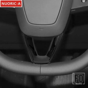 ステアリングホイールフレーム装飾カバートリムテスラモデル 3 2023 2024 ABS カースタイリングインテリアアクセサリー